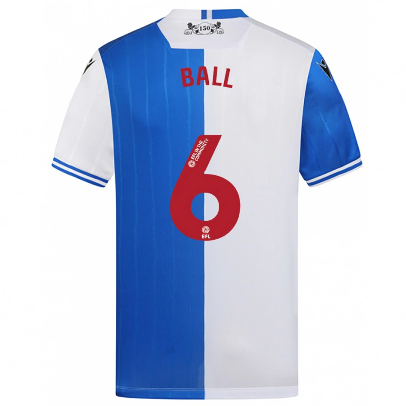 Danxen Mujer Camiseta Levi Ball #6 Azul Blanco 1ª Equipación 2025/26 La Camisa