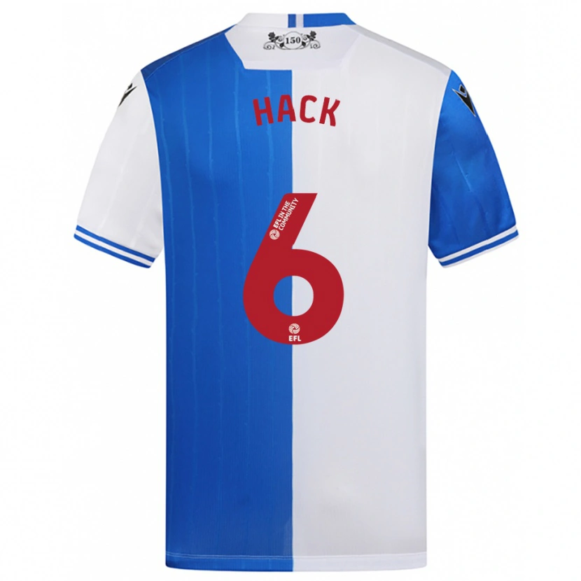 Danxen Mujer Camiseta Ellie Hack #6 Azul Blanco 1ª Equipación 2025/26 La Camisa