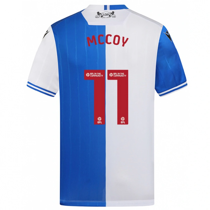 Danxen Mujer Camiseta Archie Mccoy #11 Azul Blanco 1ª Equipación 2025/26 La Camisa