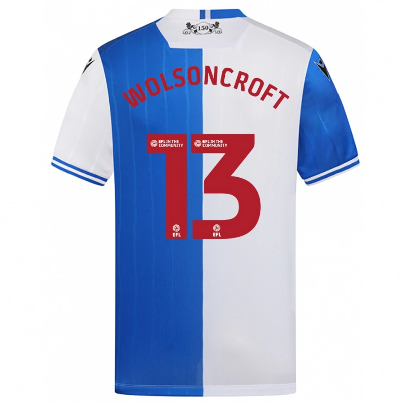 Danxen Mujer Camiseta Blake Wolsoncroft #13 Azul Blanco 1ª Equipación 2025/26 La Camisa