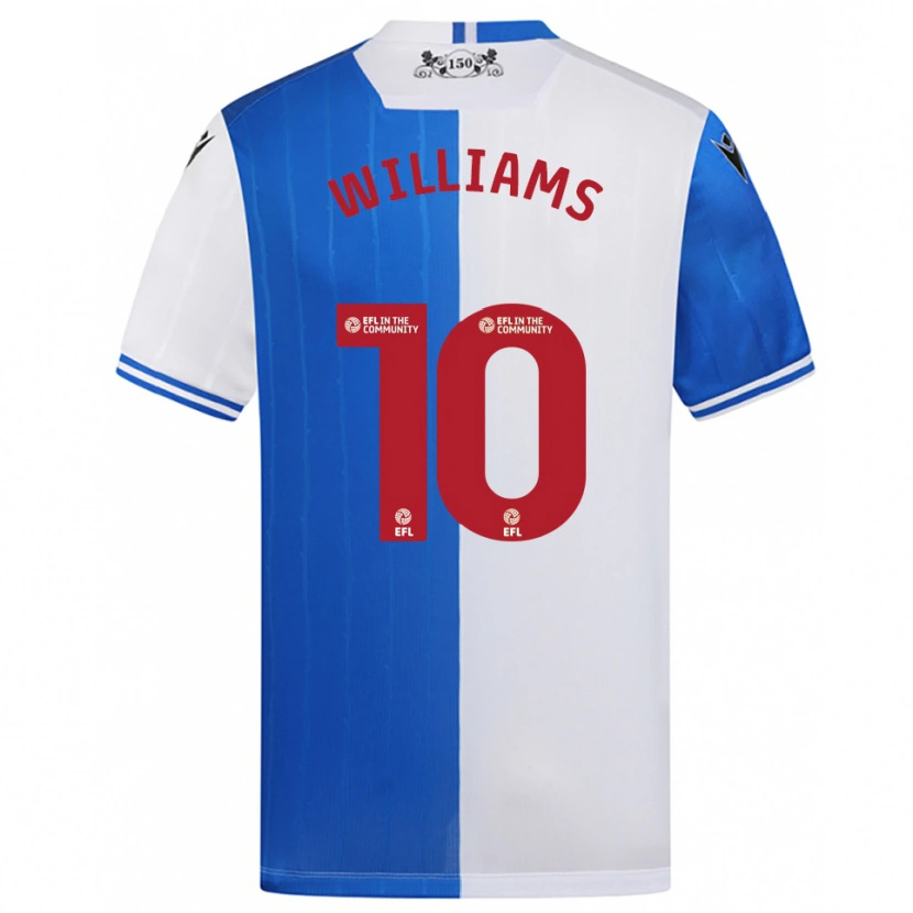 Danxen Mujer Camiseta Chloe Williams #10 Azul Blanco 1ª Equipación 2025/26 La Camisa
