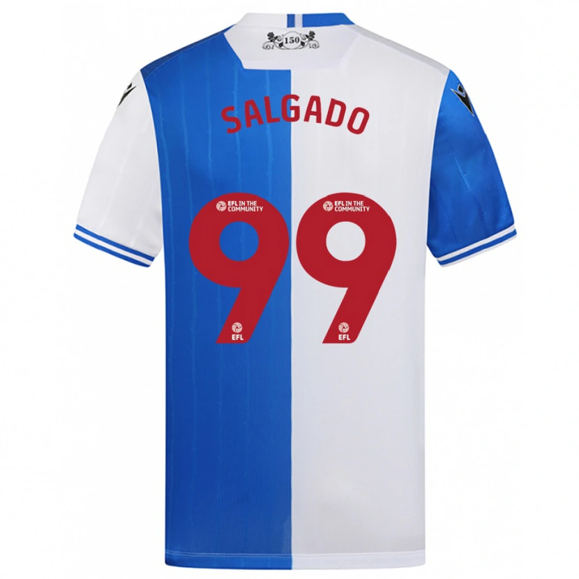 Danxen Mujer Camiseta Shanell Salgado #99 Azul Blanco 1ª Equipación 2025/26 La Camisa