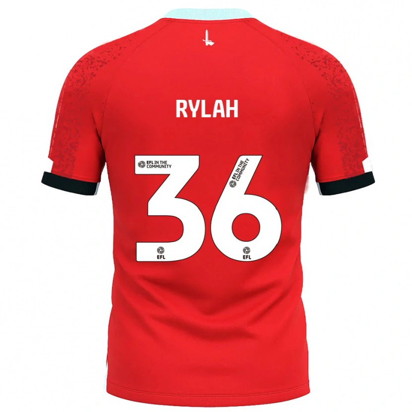 Danxen Mujer Camiseta Henry Rylah #36 Rojo Blanco 1ª Equipación 2025/26 La Camisa
