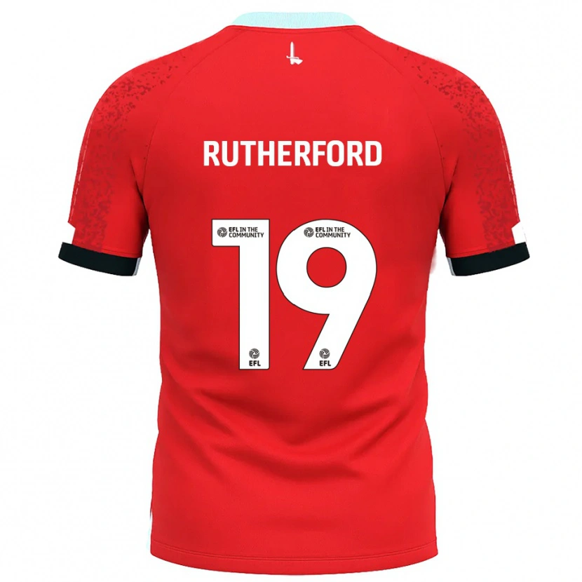 Danxen Mujer Camiseta Ella Rutherford #19 Rojo Blanco 1ª Equipación 2025/26 La Camisa