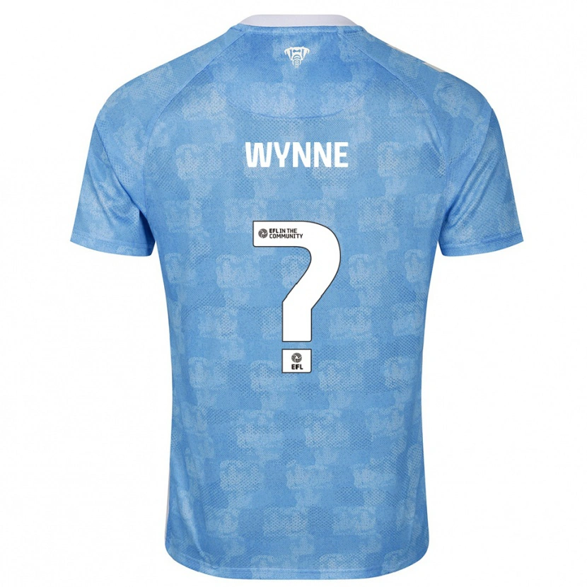 Danxen Mujer Camiseta Joe Wynne #0 Azul Celeste Blanco 1ª Equipación 2025/26 La Camisa