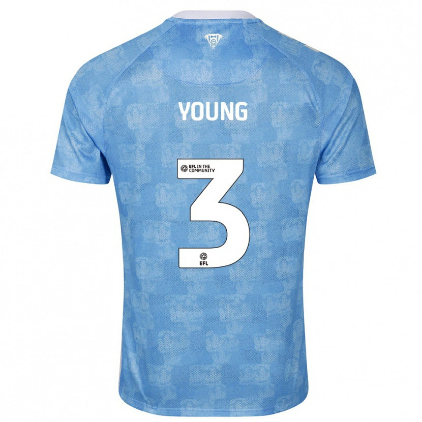 Danxen Mujer Camiseta Shay Young #3 Azul Celeste Blanco 1ª Equipación 2025/26 La Camisa
