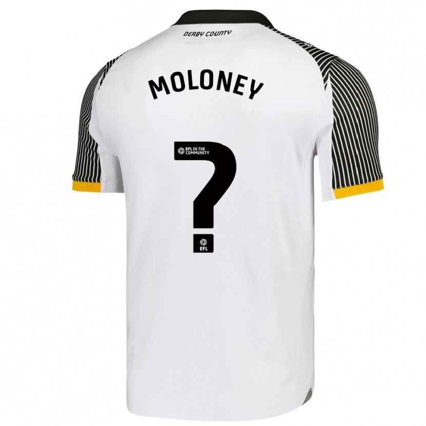 Danxen Mujer Camiseta Riley Moloney #0 Blanco Negro 1ª Equipación 2025/26 La Camisa