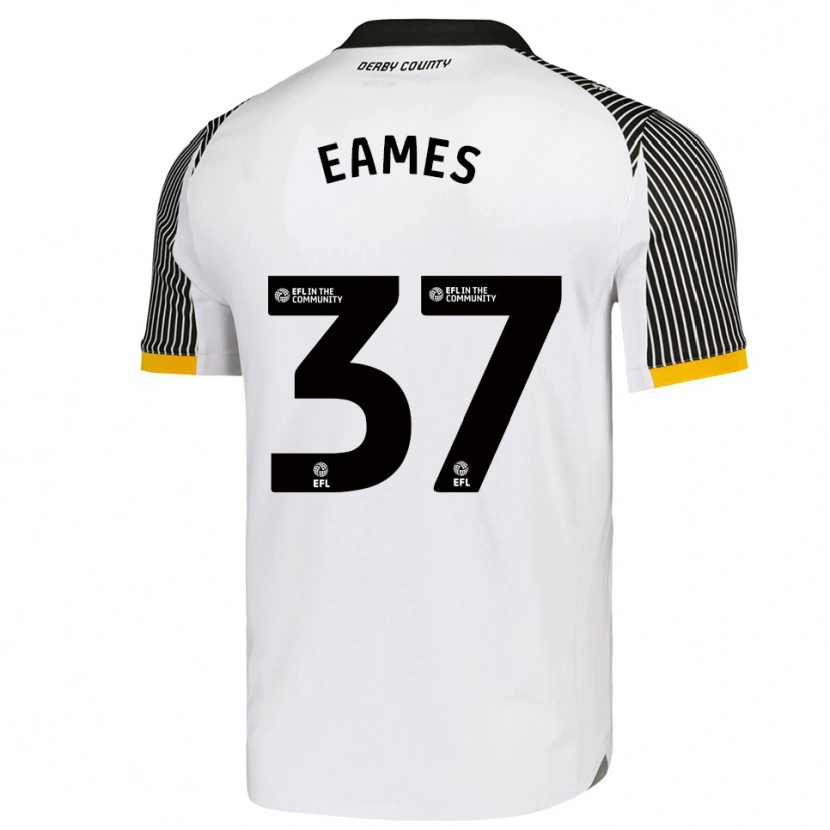 Danxen Mujer Camiseta Owen Eames #37 Blanco Negro 1ª Equipación 2025/26 La Camisa