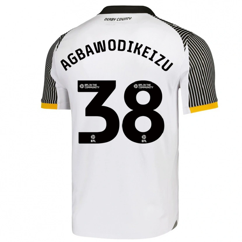 Danxen Mujer Camiseta Charles Ebuka Agbawodikeizu #38 Blanco Negro 1ª Equipación 2025/26 La Camisa