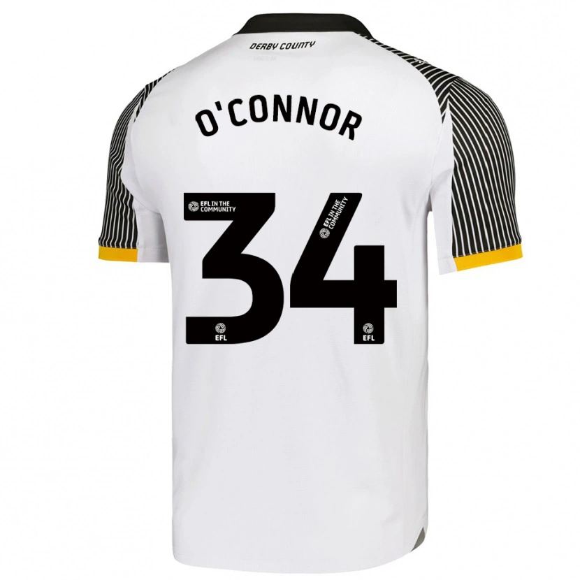 Danxen Mujer Camiseta Dolcie O'connor #34 Blanco Negro 1ª Equipación 2025/26 La Camisa