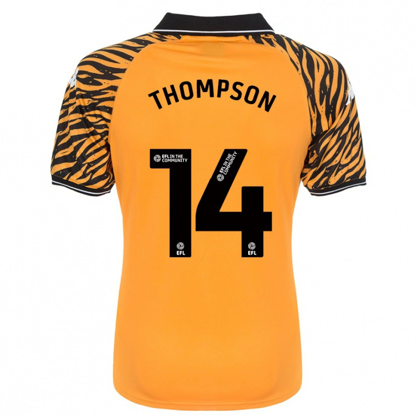 Danxen Mujer Camiseta Katie Thompson #14 Naranja Negro 1ª Equipación 2025/26 La Camisa