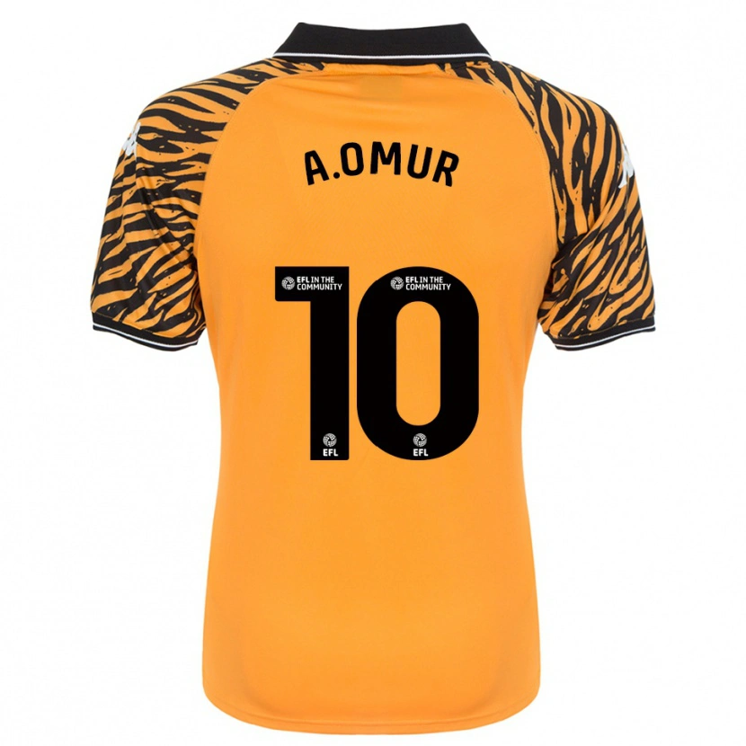 Danxen Mujer Camiseta Abdülkadir Ömür #10 Naranja Negro 1ª Equipación 2025/26 La Camisa