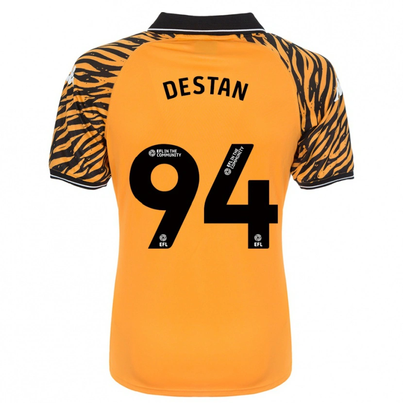 Danxen Mujer Camiseta Enis Destan #94 Naranja Negro 1ª Equipación 2025/26 La Camisa