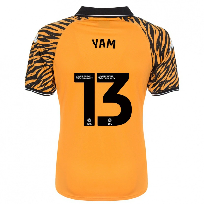 Danxen Mujer Camiseta Callum Yam #13 Naranja Negro 1ª Equipación 2025/26 La Camisa
