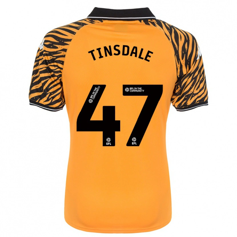 Danxen Mujer Camiseta Nathan Tinsdale #47 Naranja Negro 1ª Equipación 2025/26 La Camisa