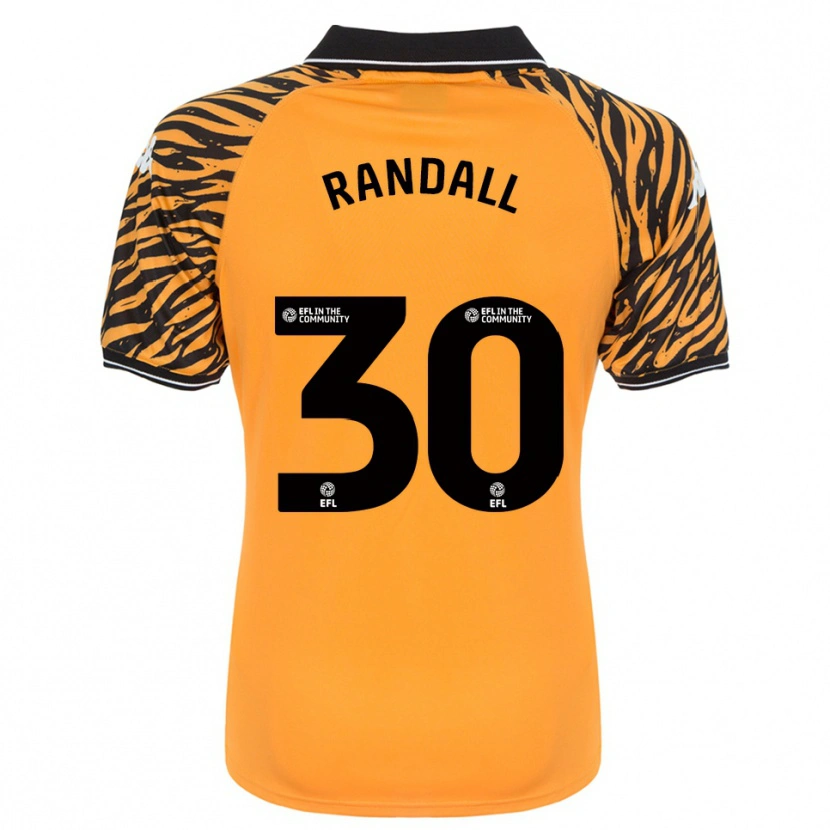Danxen Mujer Camiseta Jennifer Randall #30 Naranja Negro 1ª Equipación 2025/26 La Camisa