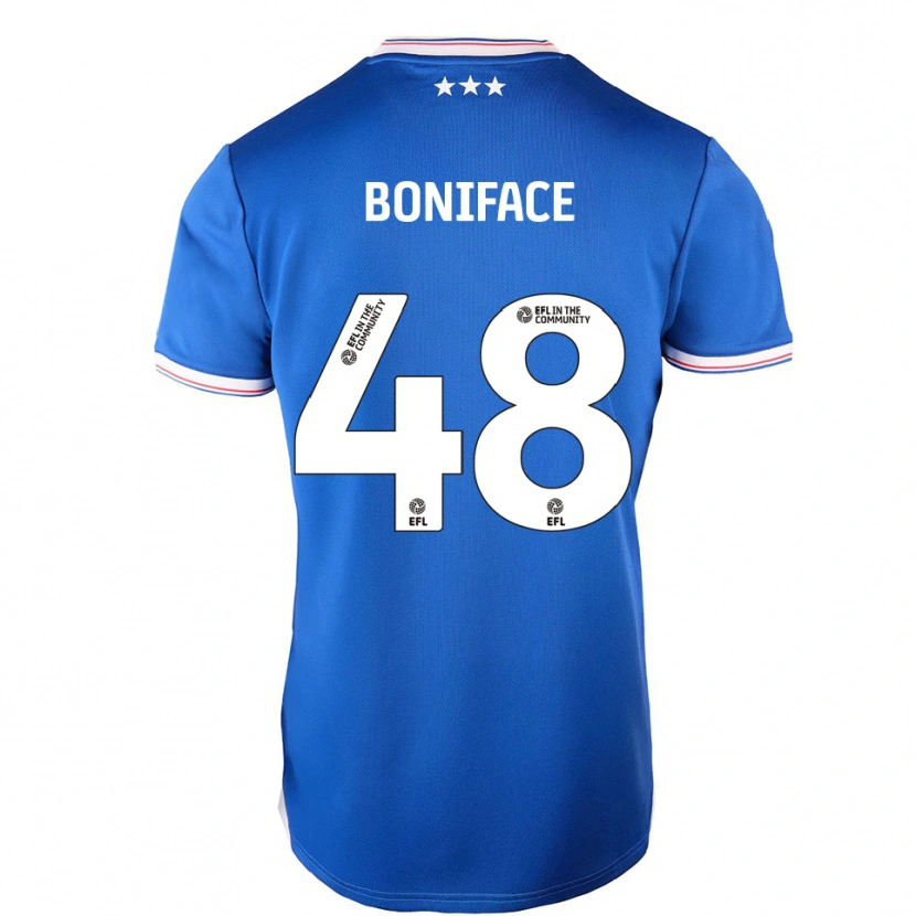 Danxen Mujer Camiseta Somto Boniface #48 Azul Blanco 1ª Equipación 2025/26 La Camisa