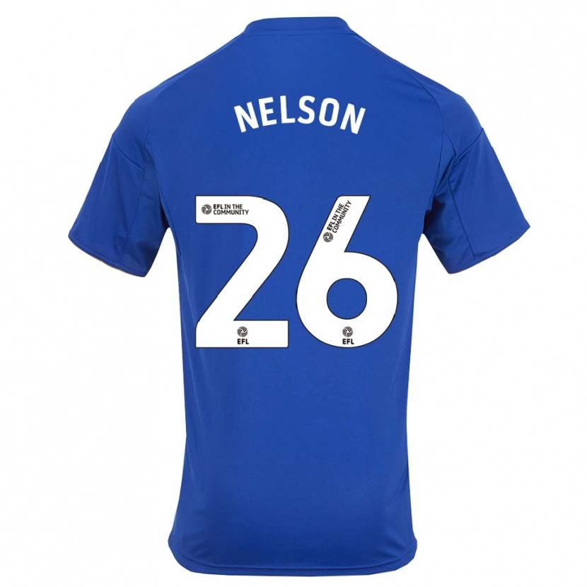 Danxen Mujer Camiseta Ben Nelson #26 Azul Oro 1ª Equipación 2025/26 La Camisa