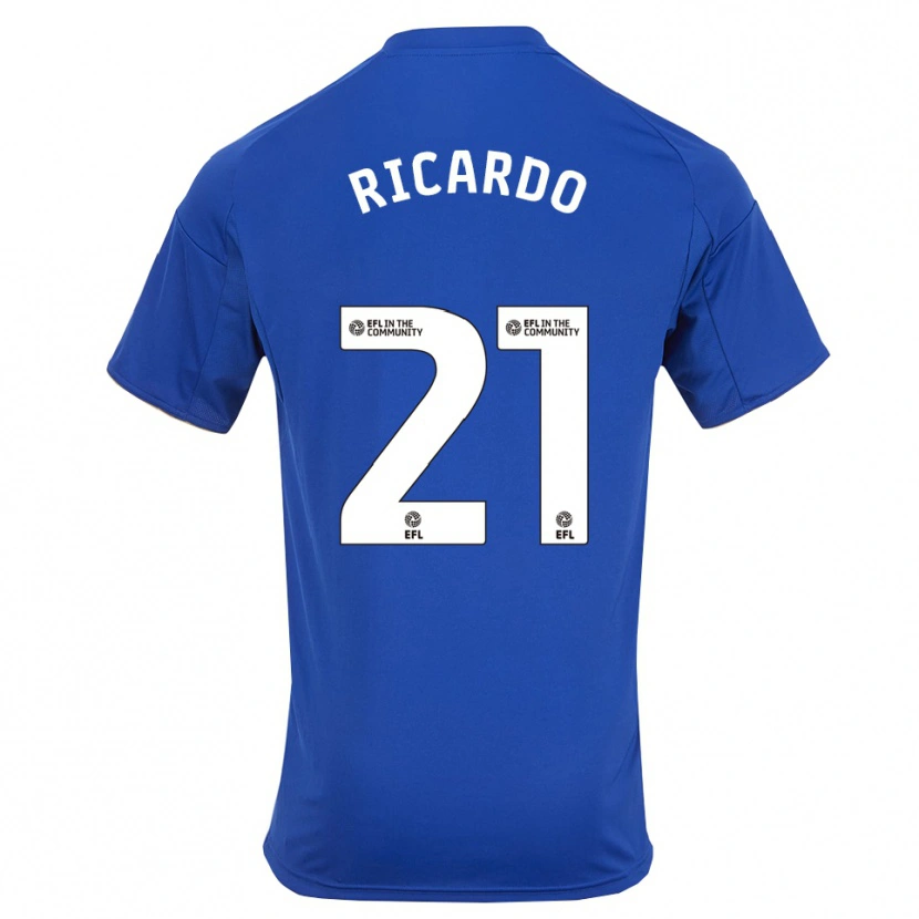 Danxen Mujer Camiseta Ricardo Pereira #21 Azul Oro 1ª Equipación 2025/26 La Camisa