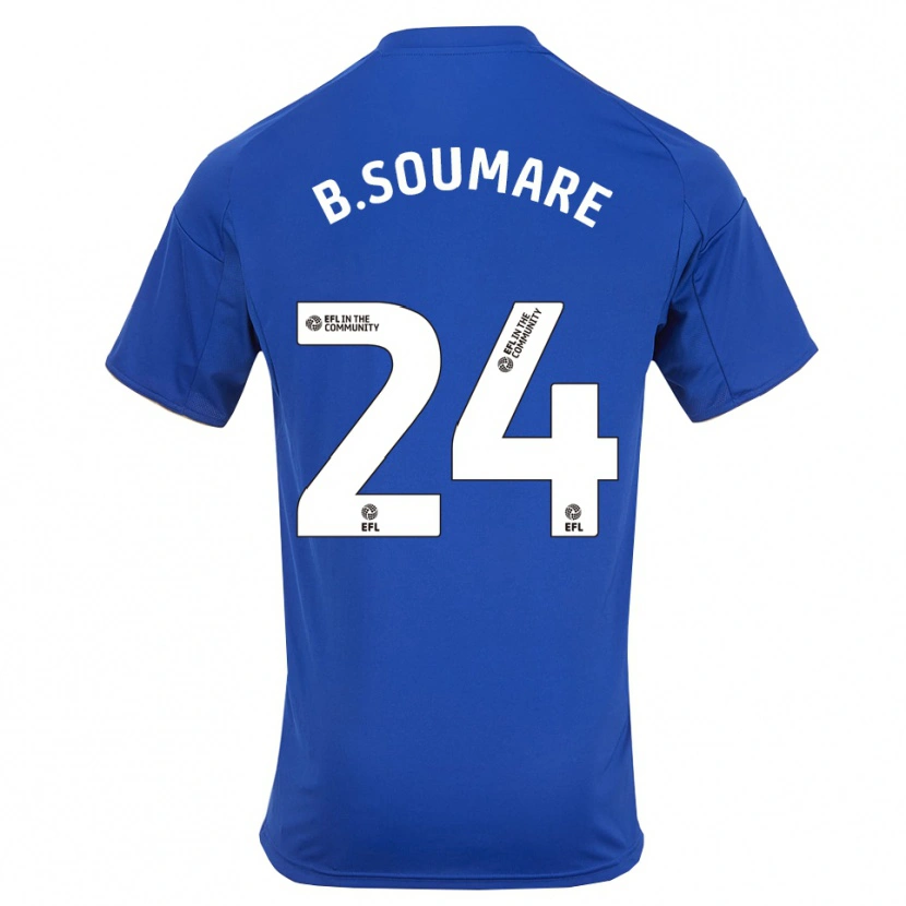 Danxen Mujer Camiseta Boubakary Soumaré #24 Azul Oro 1ª Equipación 2025/26 La Camisa