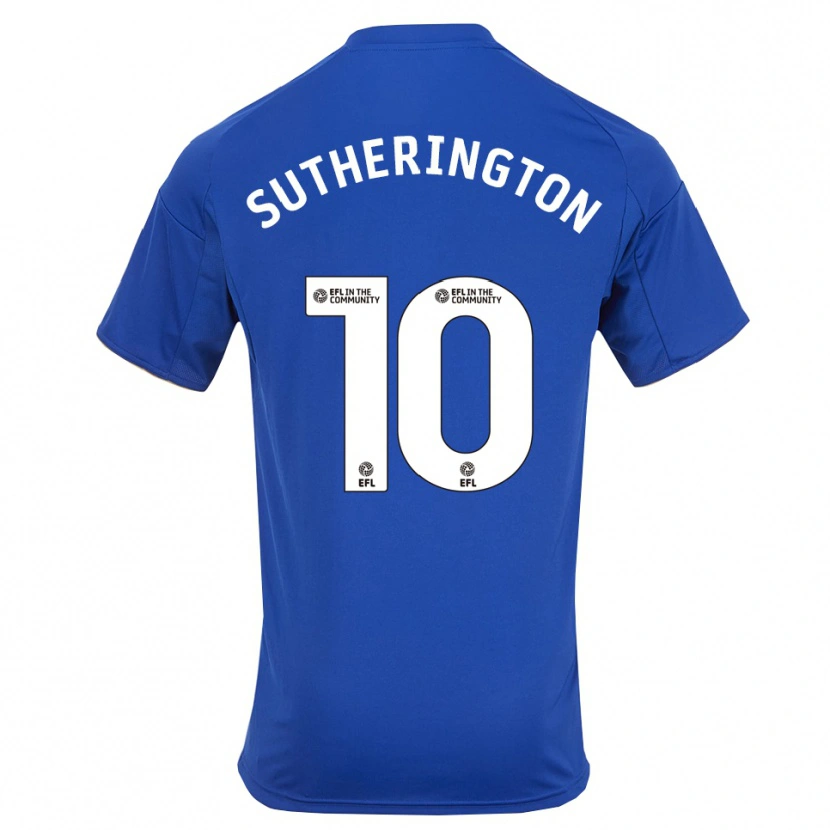 Danxen Mujer Camiseta Harry Sutherington #10 Azul Oro 1ª Equipación 2025/26 La Camisa