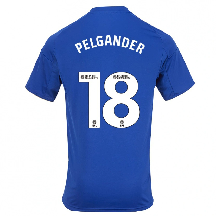 Danxen Mujer Camiseta Emilia Pelgander #18 Azul Oro 1ª Equipación 2025/26 La Camisa