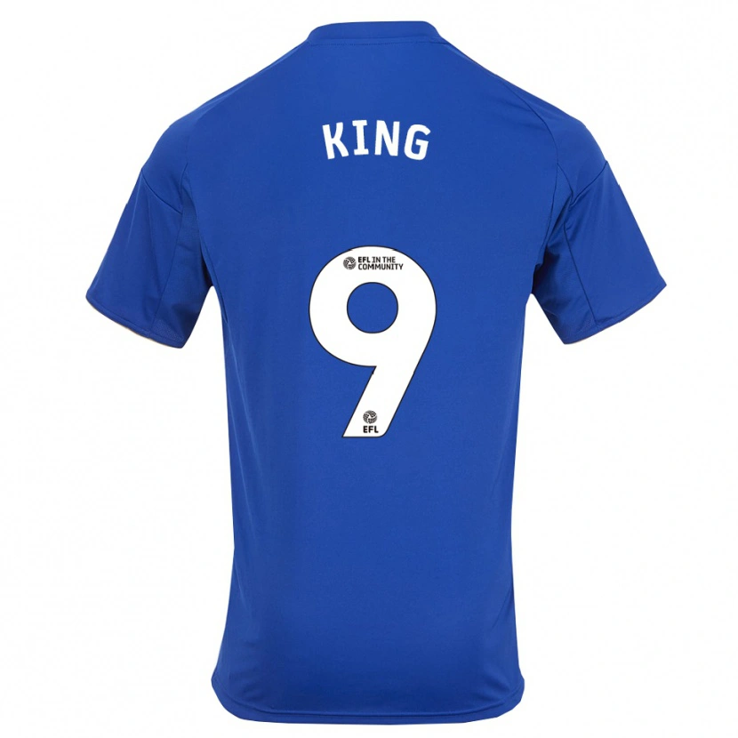 Danxen Mujer Camiseta Josh King #9 Azul Oro 1ª Equipación 2025/26 La Camisa