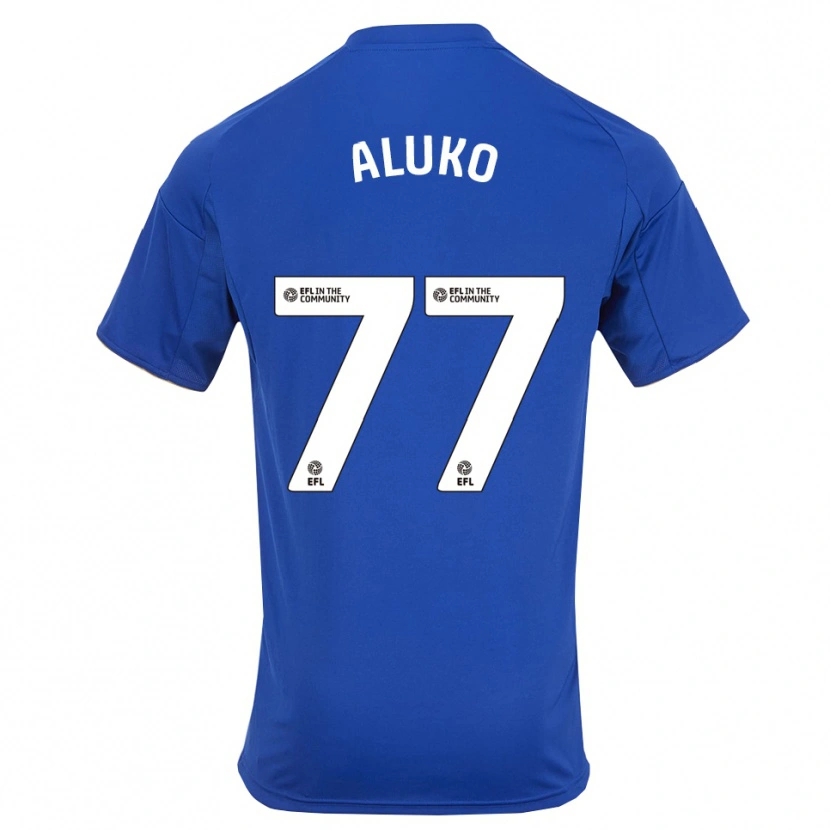 Danxen Mujer Camiseta Olabade Aluko #77 Azul Oro 1ª Equipación 2025/26 La Camisa