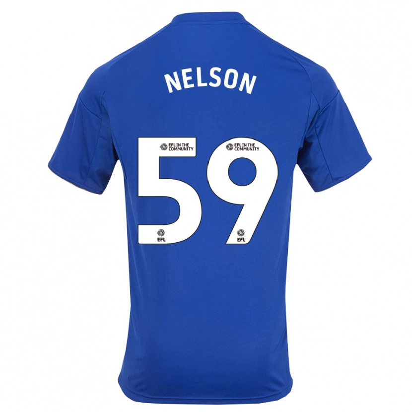 Danxen Mujer Camiseta Ronny Nelson #59 Azul Oro 1ª Equipación 2025/26 La Camisa