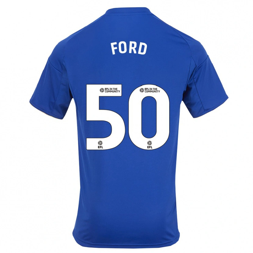 Danxen Mujer Camiseta Harvey Godsmark Ford #50 Azul Oro 1ª Equipación 2025/26 La Camisa