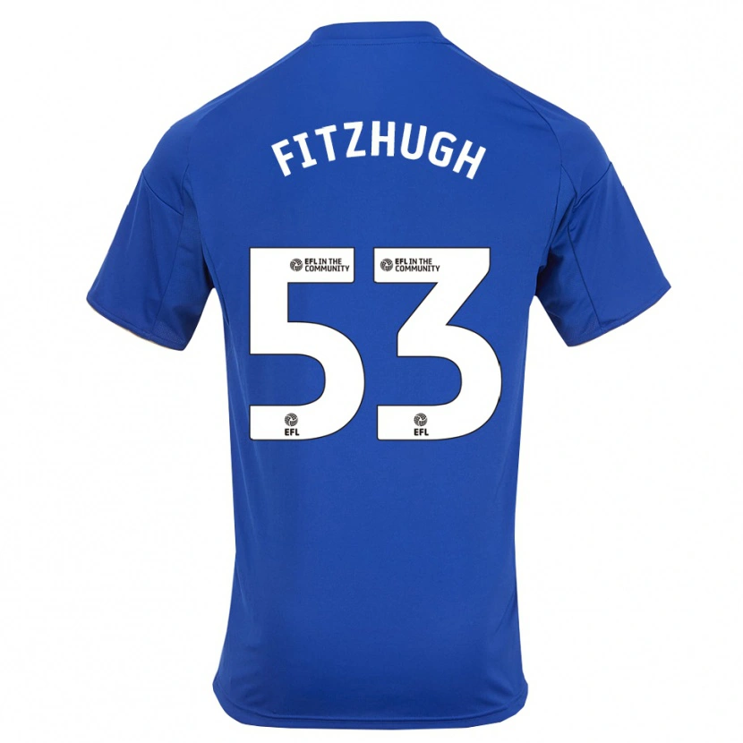 Danxen Mujer Camiseta Ethan Fitzhugh #53 Azul Oro 1ª Equipación 2025/26 La Camisa