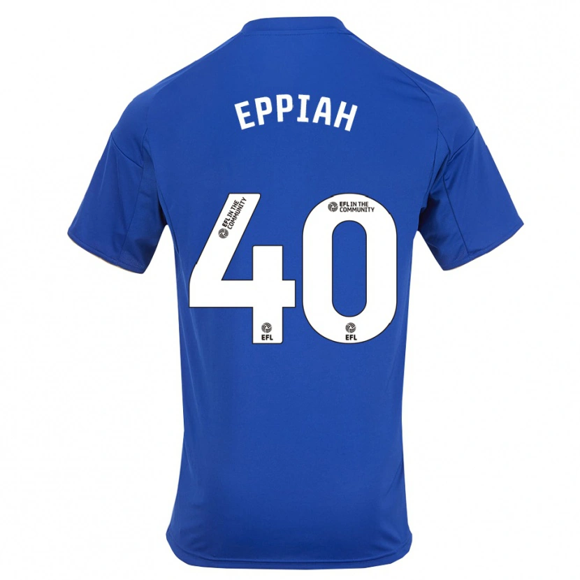 Danxen Mujer Camiseta Josh Eppiah #40 Azul Oro 1ª Equipación 2025/26 La Camisa