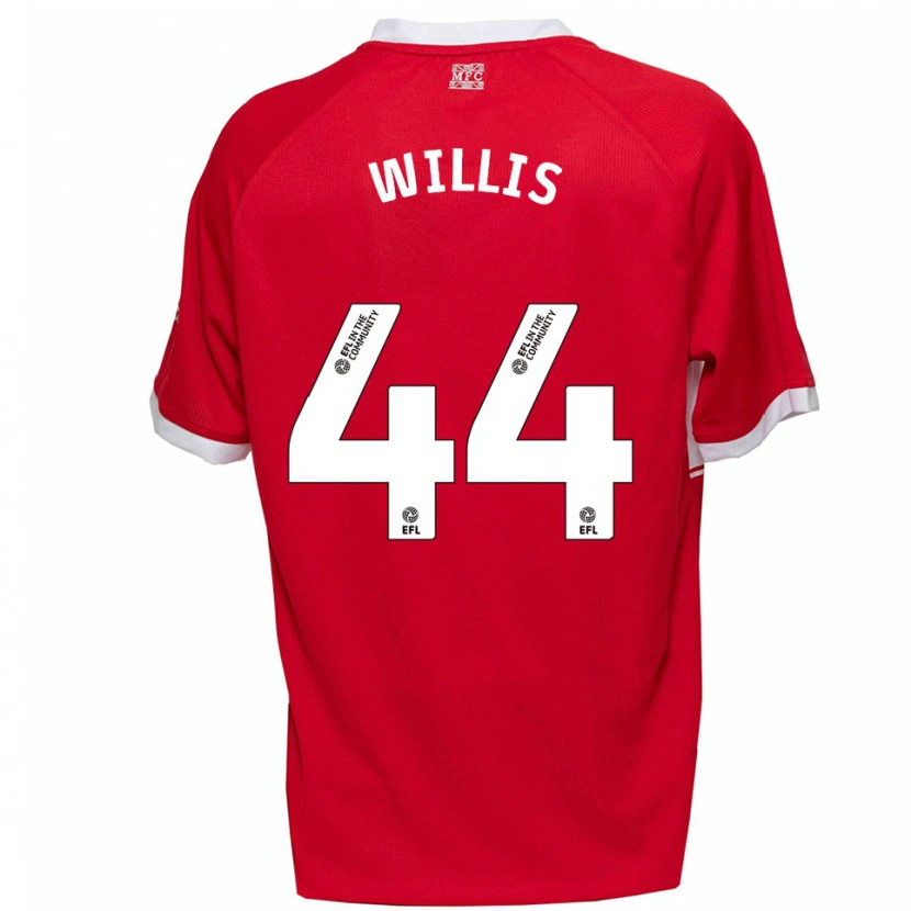 Danxen Mujer Camiseta Pharrell Willis #44 Rojo Blanco 1ª Equipación 2025/26 La Camisa