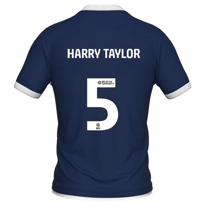 Danxen Mujer Camiseta Harry Taylor #5 Azul Marino Blanco 1ª Equipación 2025/26 La Camisa