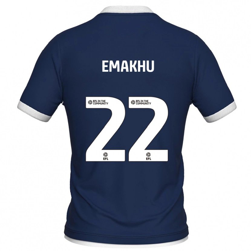 Danxen Mujer Camiseta Aidomo Emakhu #22 Azul Marino Blanco 1ª Equipación 2025/26 La Camisa