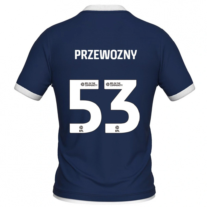 Danxen Mujer Camiseta Jakub Przewozny #53 Azul Marino Blanco 1ª Equipación 2025/26 La Camisa