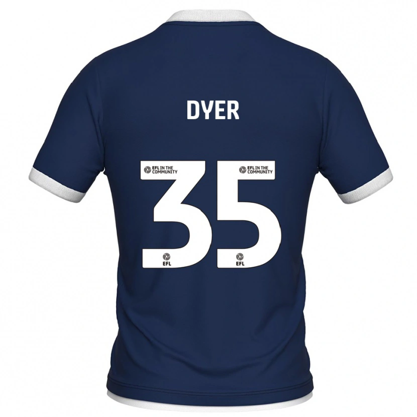 Danxen Mujer Camiseta Jet Dyer #35 Azul Marino Blanco 1ª Equipación 2025/26 La Camisa