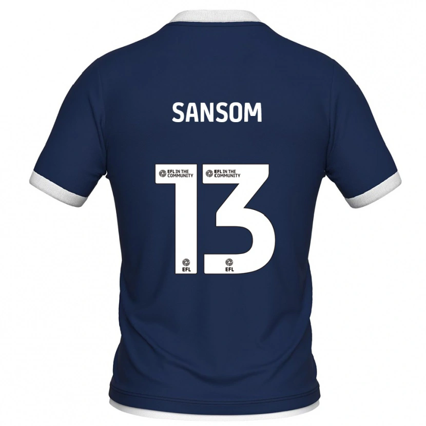 Danxen Mujer Camiseta Chloe Sansom #13 Azul Marino Blanco 1ª Equipación 2025/26 La Camisa