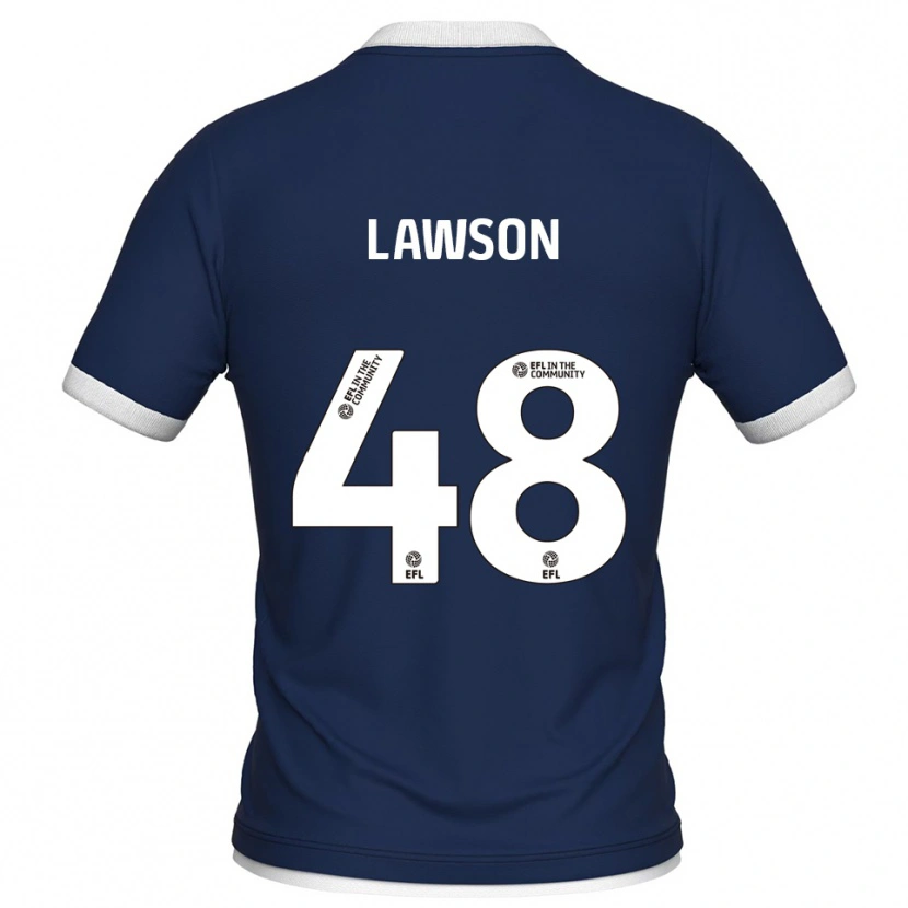 Danxen Mujer Camiseta Sha'mar Lawson #48 Azul Marino Blanco 1ª Equipación 2025/26 La Camisa