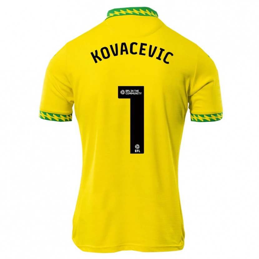Danxen Mujer Camiseta Vladan Kovačević #1 Blanco Verde 1ª Equipación 2025/26 La Camisa