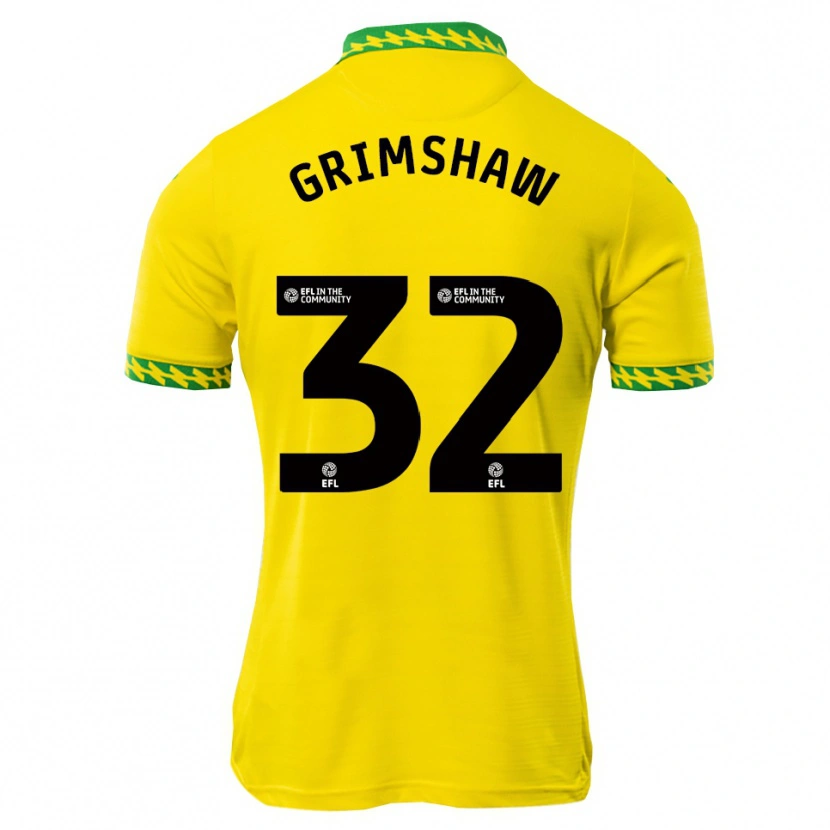 Danxen Mujer Camiseta Daniel Grimshaw #32 Blanco Verde 1ª Equipación 2025/26 La Camisa