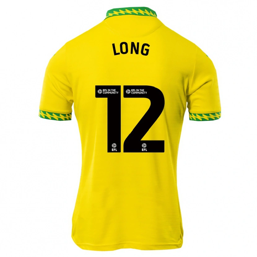 Danxen Mujer Camiseta George Long #12 Blanco Verde 1ª Equipación 2025/26 La Camisa