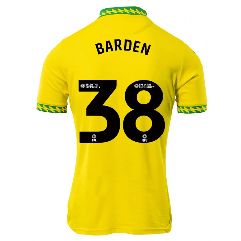 Danxen Mujer Camiseta Daniel Barden #38 Blanco Verde 1ª Equipación 2025/26 La Camisa