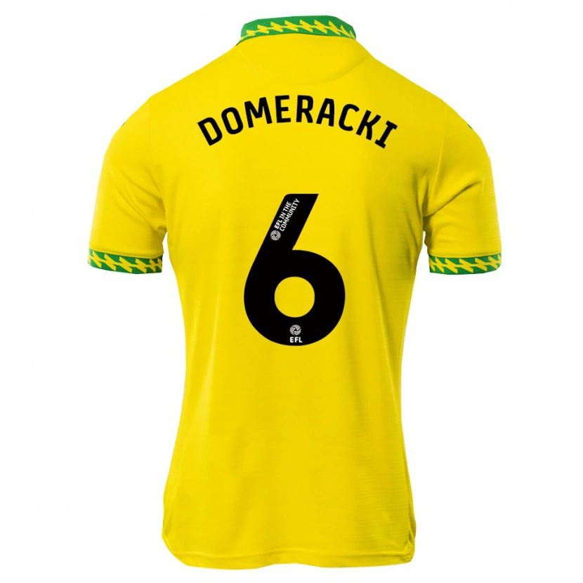 Danxen Mujer Camiseta Alan Domeracki #6 Blanco Verde 1ª Equipación 2025/26 La Camisa