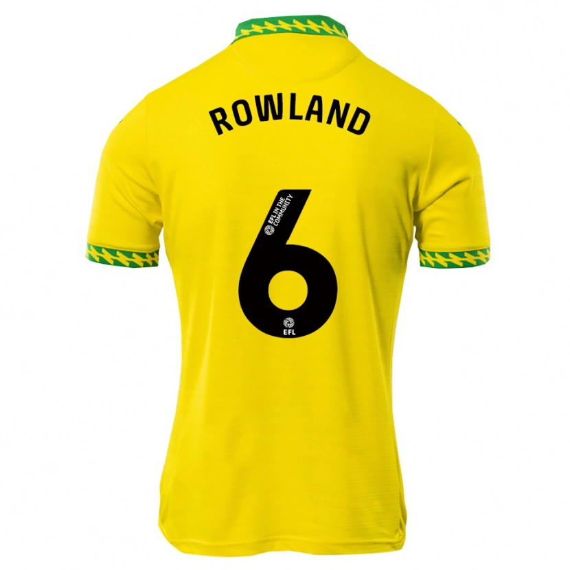Danxen Mujer Camiseta Sonny Rowland #6 Blanco Verde 1ª Equipación 2025/26 La Camisa