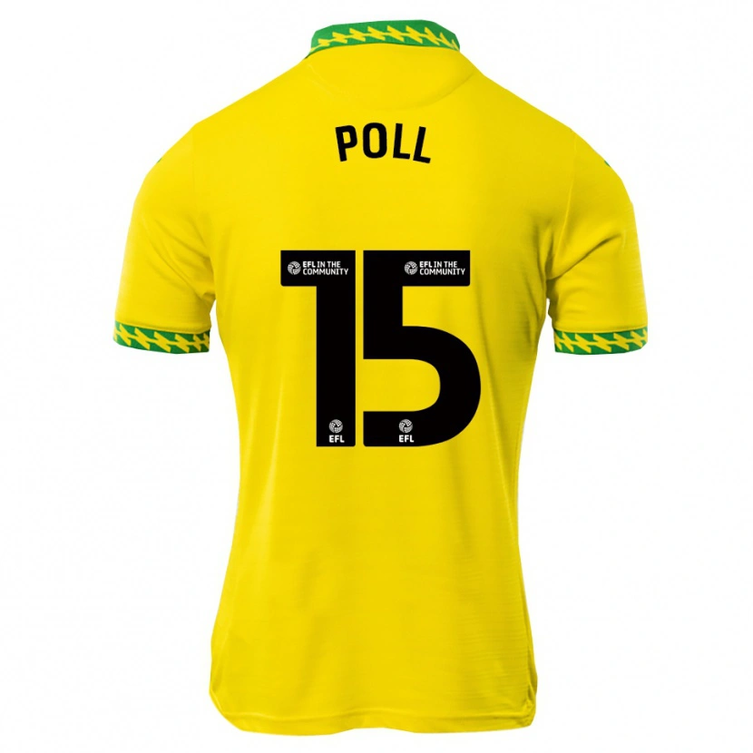 Danxen Mujer Camiseta Lucas Poll #15 Blanco Verde 1ª Equipación 2025/26 La Camisa
