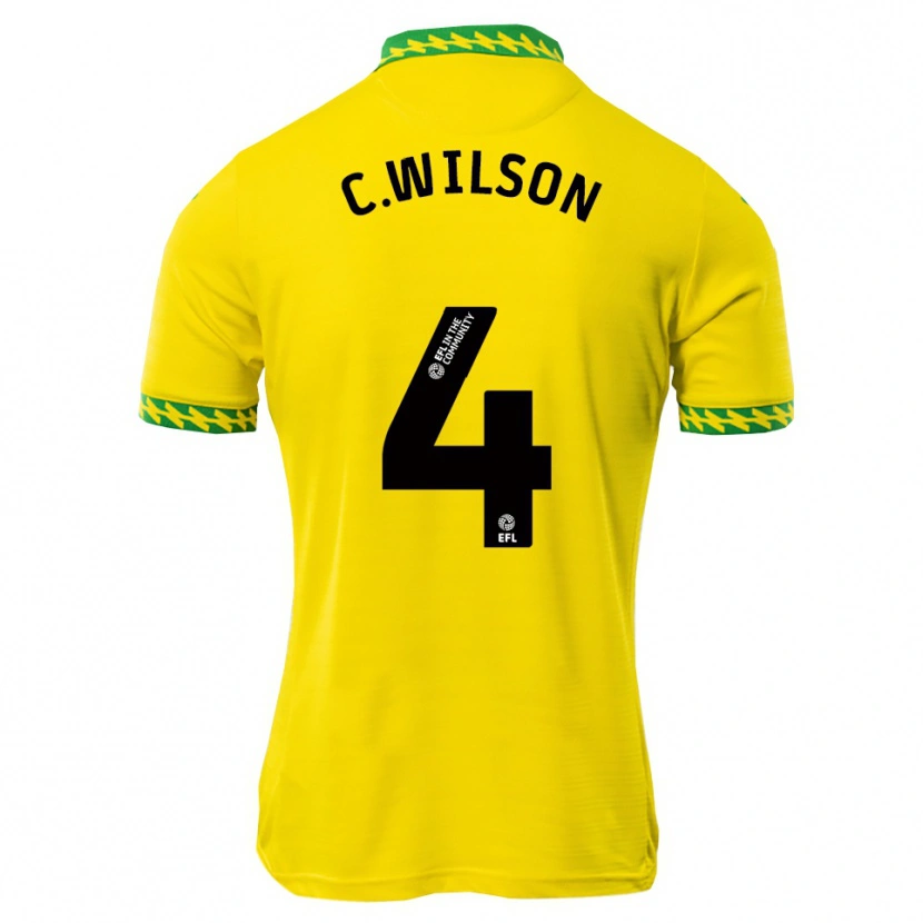 Danxen Mujer Camiseta Charlie Wilson #4 Blanco Verde 1ª Equipación 2025/26 La Camisa