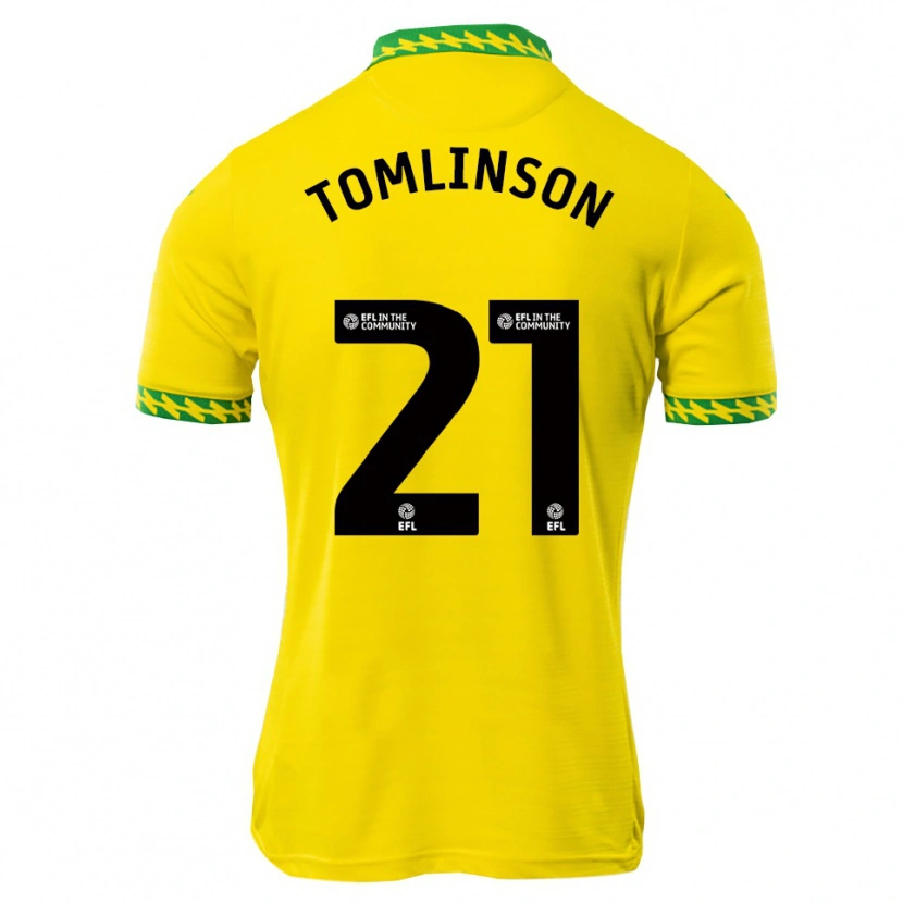 Danxen Mujer Camiseta Lauren Tomlinson #21 Blanco Verde 1ª Equipación 2025/26 La Camisa