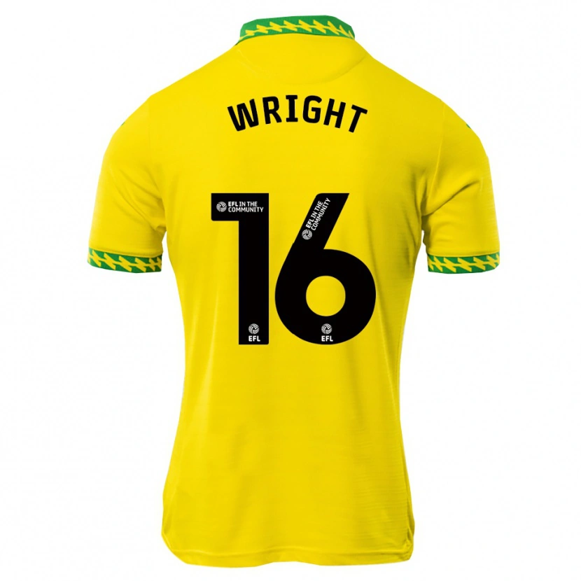 Danxen Mujer Camiseta Jacob Wright #16 Blanco Verde 1ª Equipación 2025/26 La Camisa