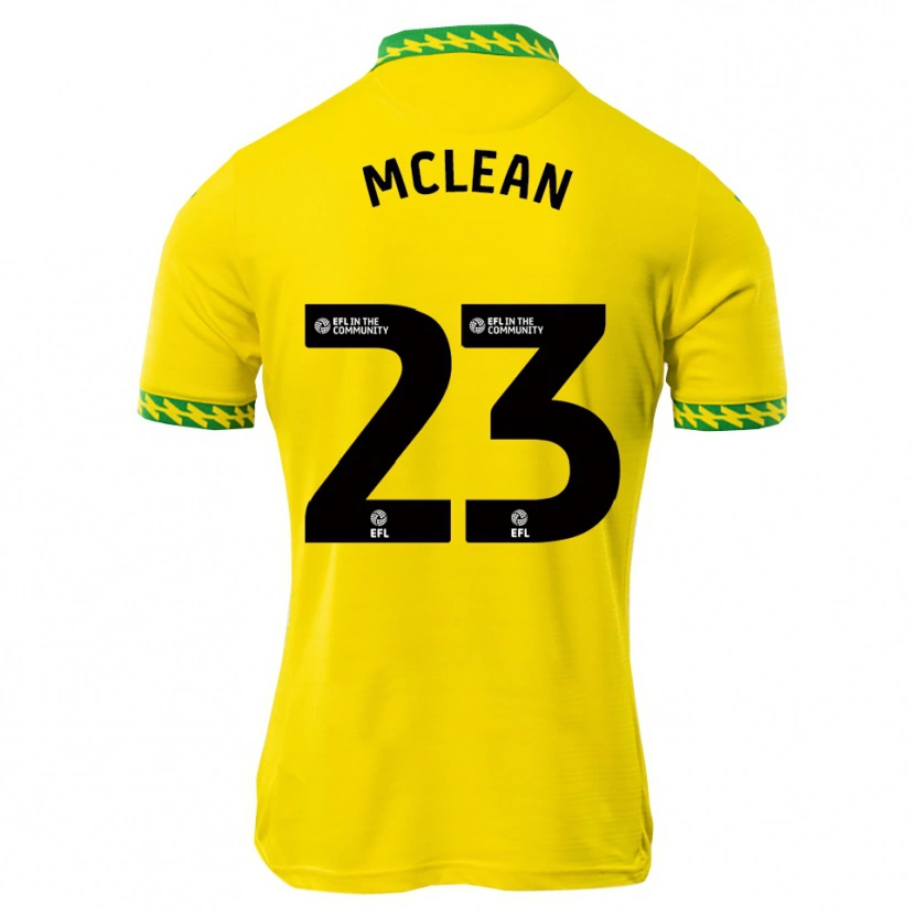 Danxen Mujer Camiseta Kenny Mclean #23 Blanco Verde 1ª Equipación 2025/26 La Camisa